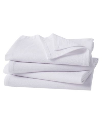 White Flour Sack Kitchen Towel, Set of 4