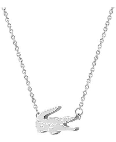 Lacoste Stainless Steel Crocodile Necklace