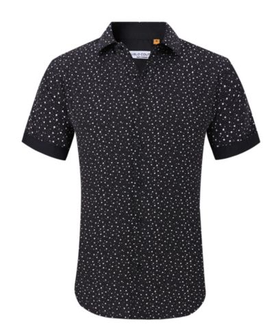 Мужская рубашка Suslo Couture Slim-Fit с геометрическим принтом