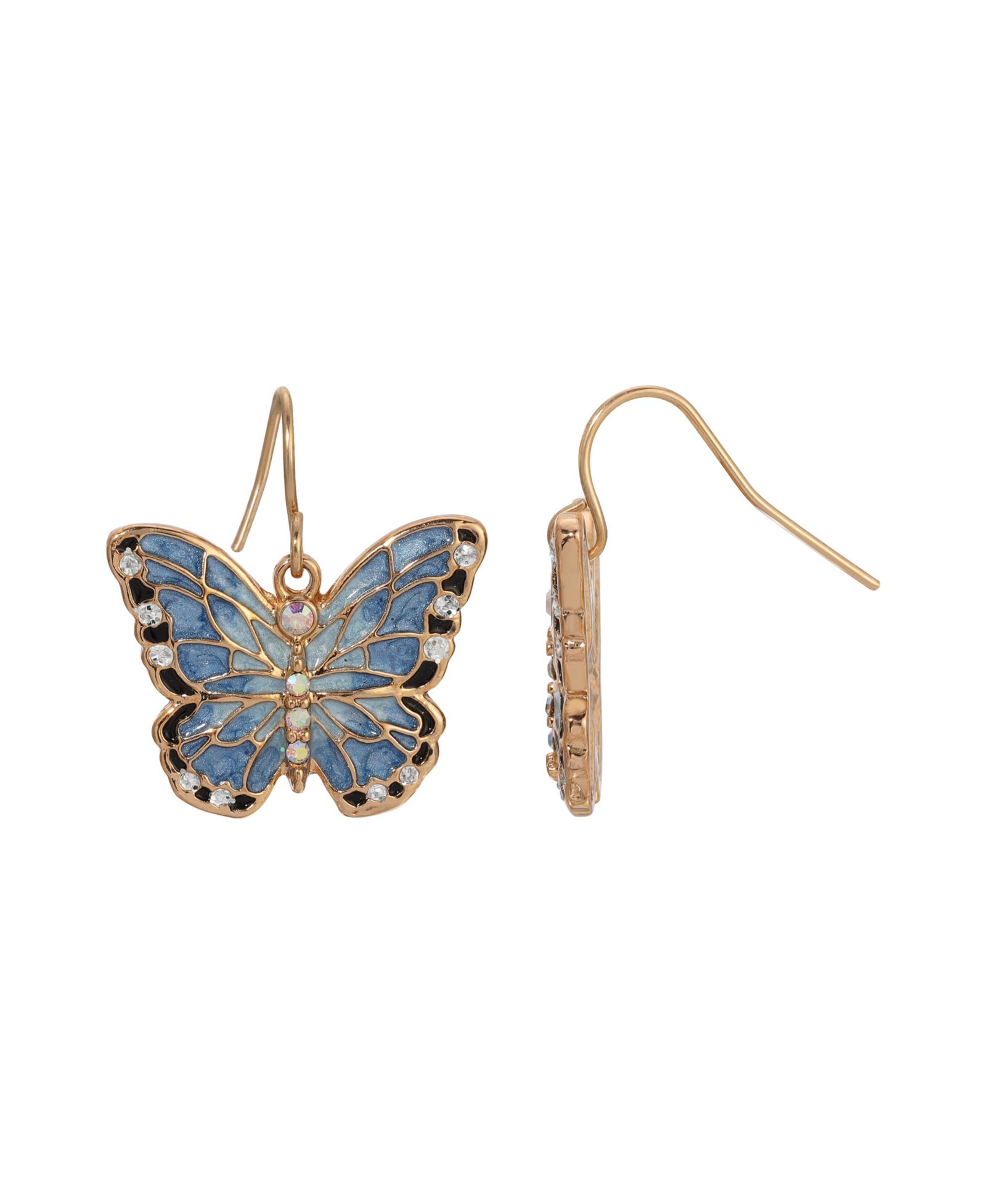 Серьги 2028 Enamel Crystal Butterfly