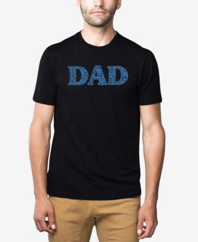 Мужская футболка LA Pop Art из смесового хлопка и полиэстера - Dad