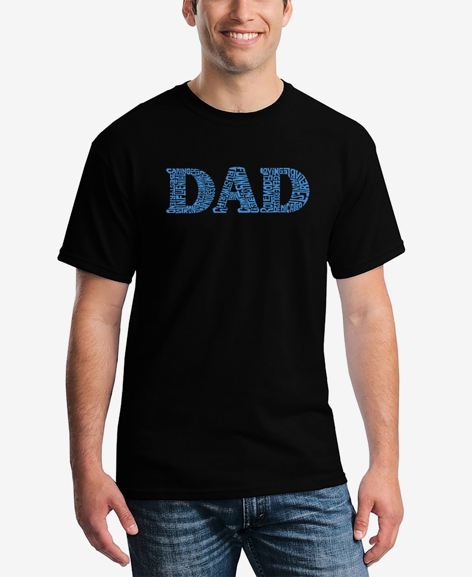 Мужская футболка LA Pop Art Dad Word Art Short Sleeve