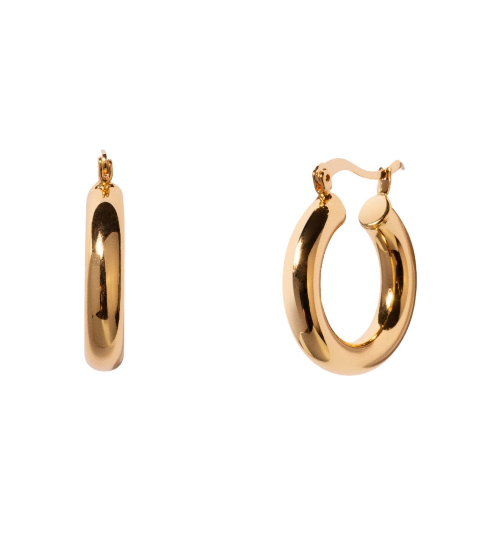 Women's Chunky Bear Hoop Earrings