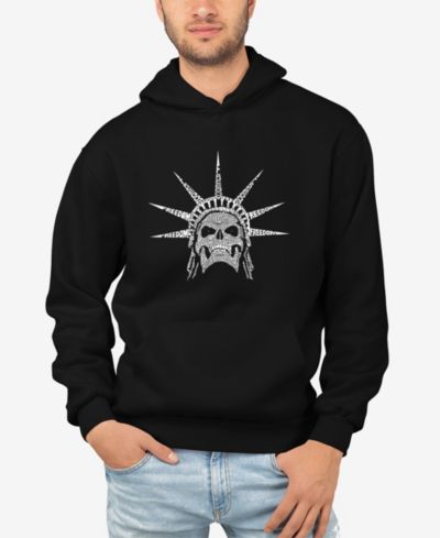 Мужское худи LA Pop Art Freedom Skull Word Art Long Sleeve