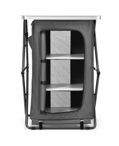 Folding Pop-Up Cupboard Compact Camping Storage Cabinet