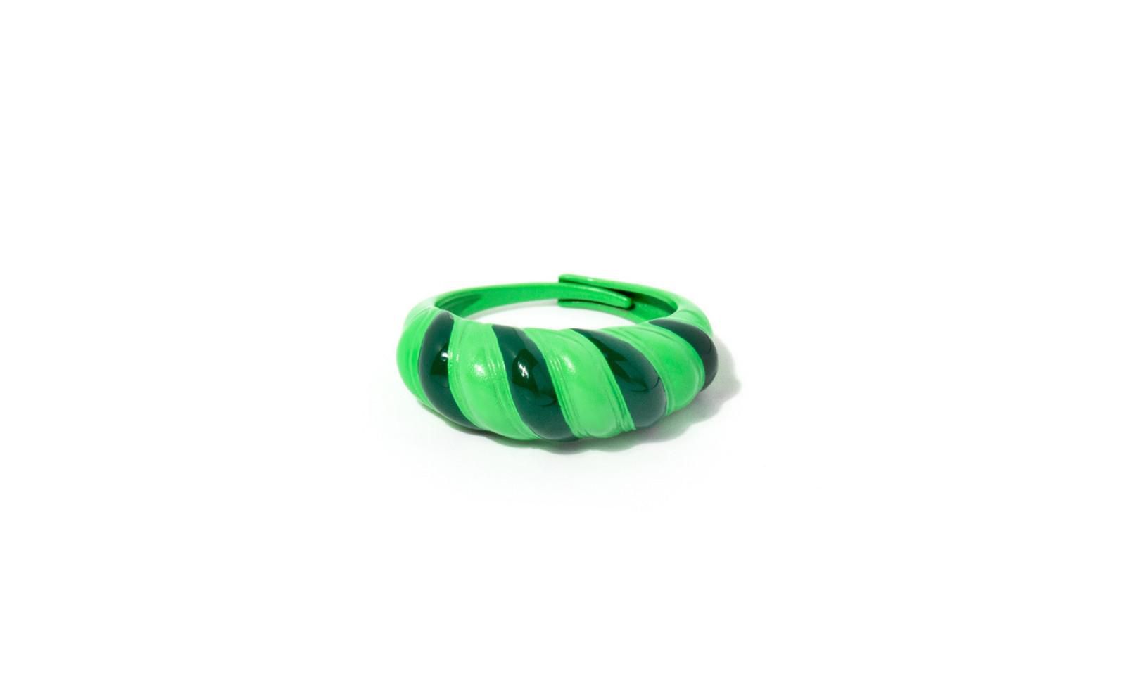Women's Enamel Croissant Ring