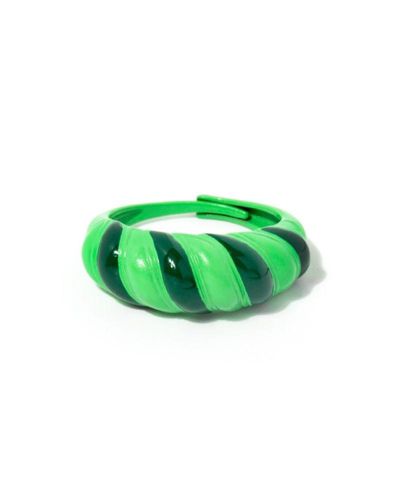 Women's Enamel Croissant Ring