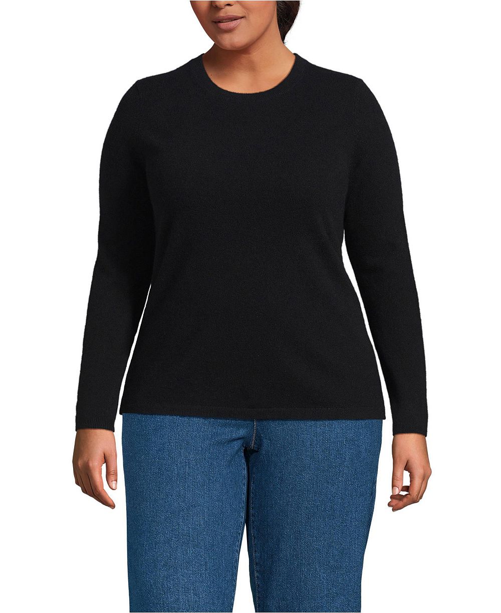 Lands' End кашемировый свитер Plus Size