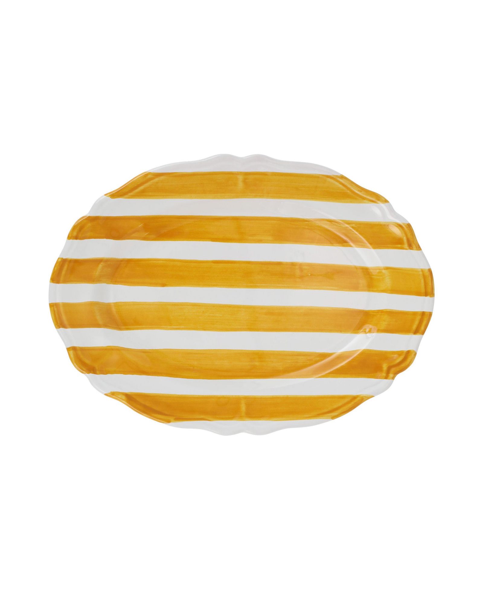 VIETRI Amalfitana Stripe Oval Platter овальное блюдо