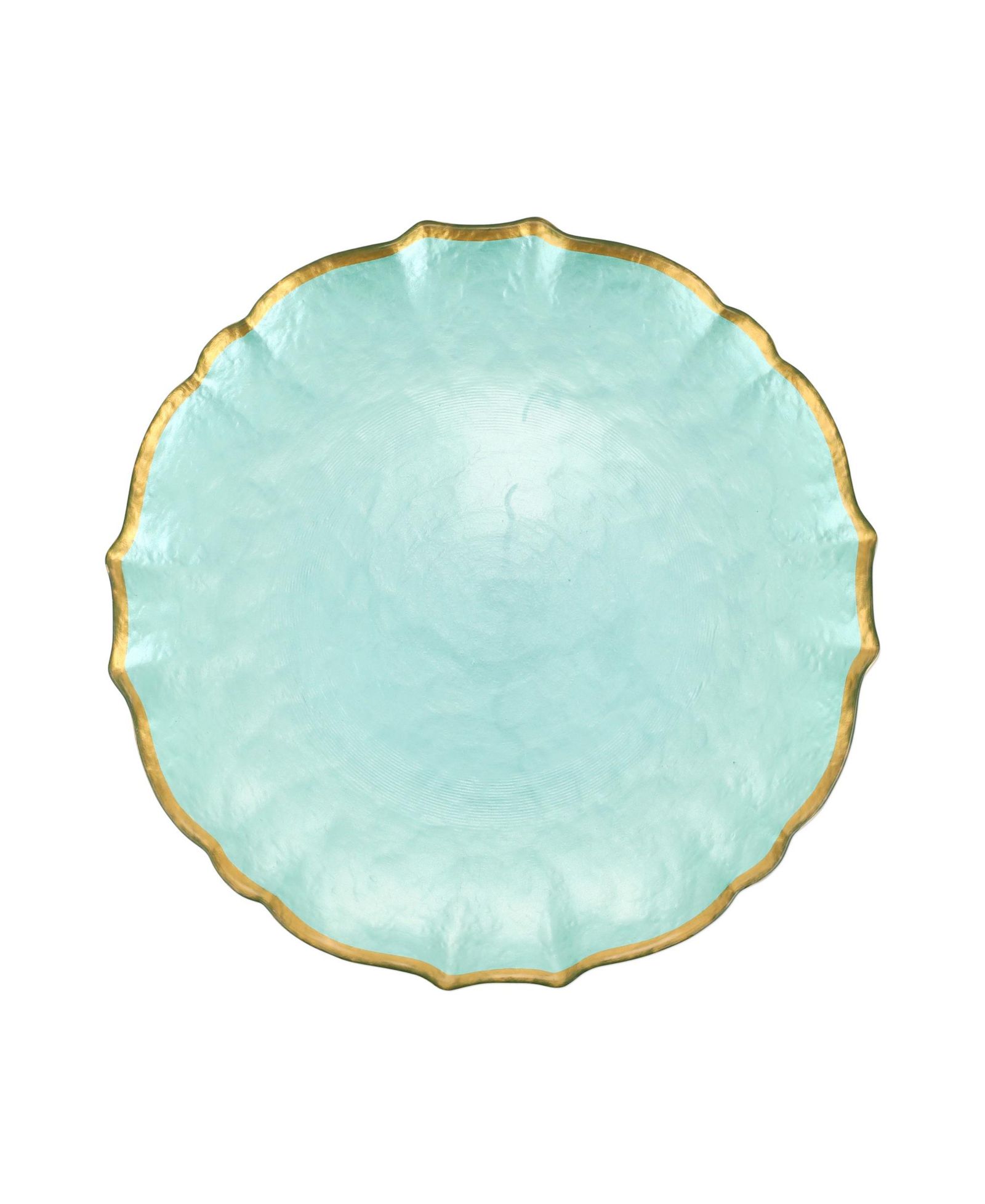 VIETRI Baroque Glass Dinner Plate 10.5"