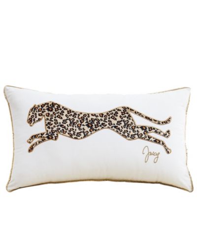 Juicy Couture Velvet Cheetah Decorative Pillow, 14" x 24