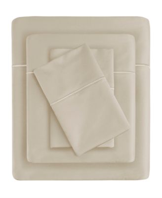 Madison Park 600 Thread Count Pima Cotton Sateen 7-Pc. Sheet Set, Split King