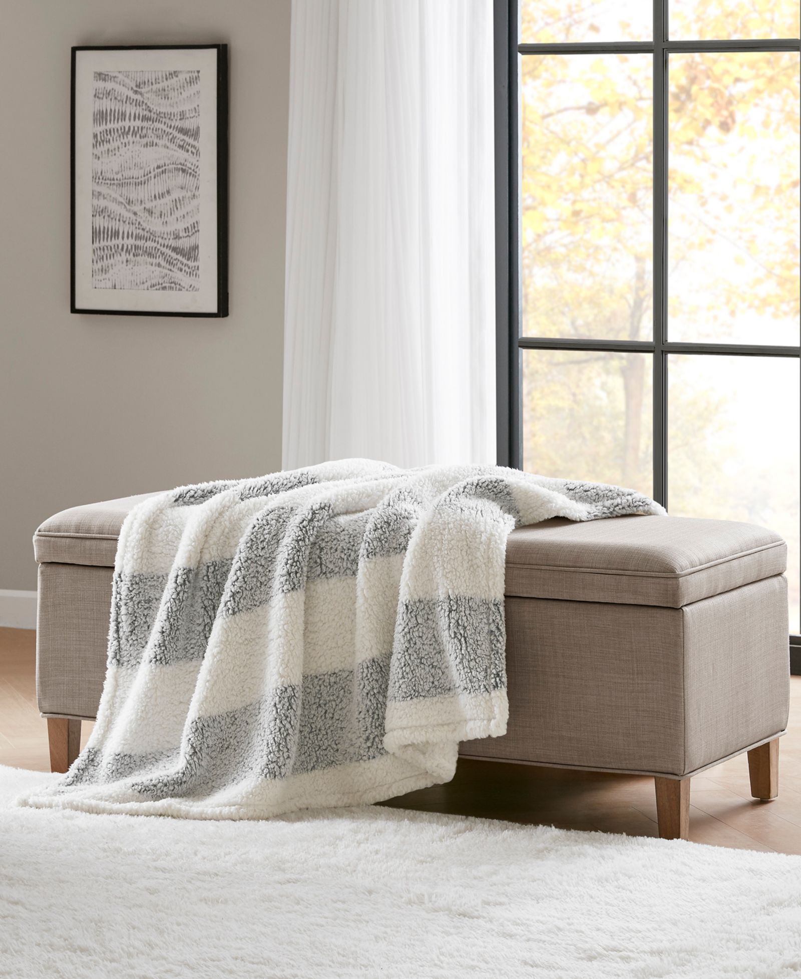 Premier Comfort Cozy Sherpa Throw, 50" x 60"
