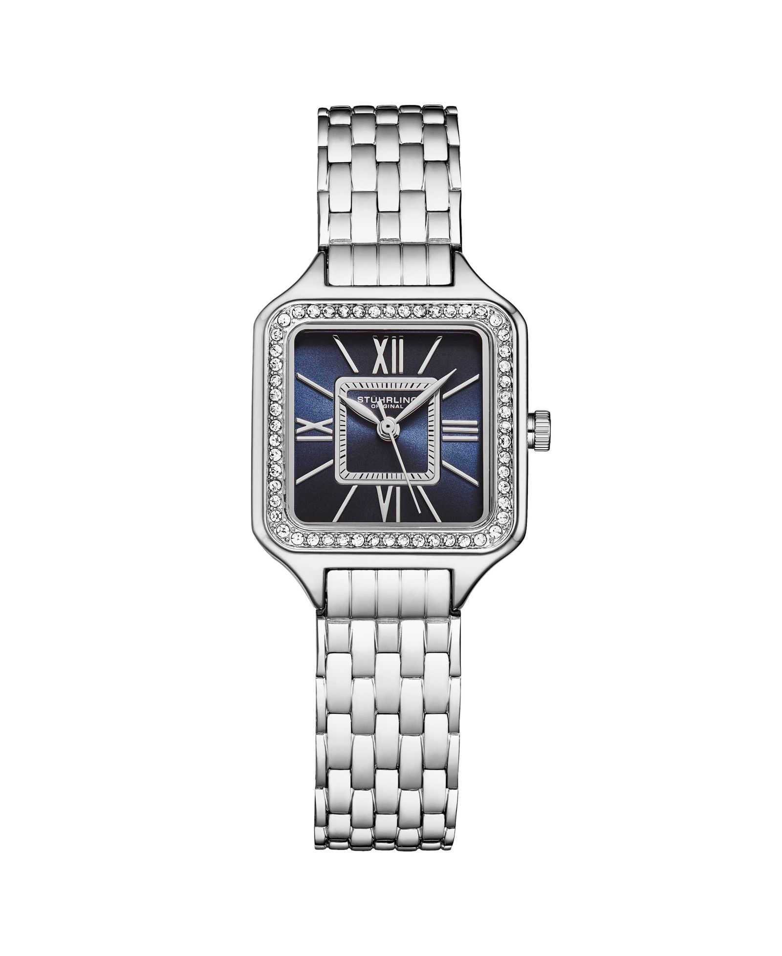 Женские квадратные часы Stuhrling Confidant 4020, Quartz, 27mm, Stainless Steel