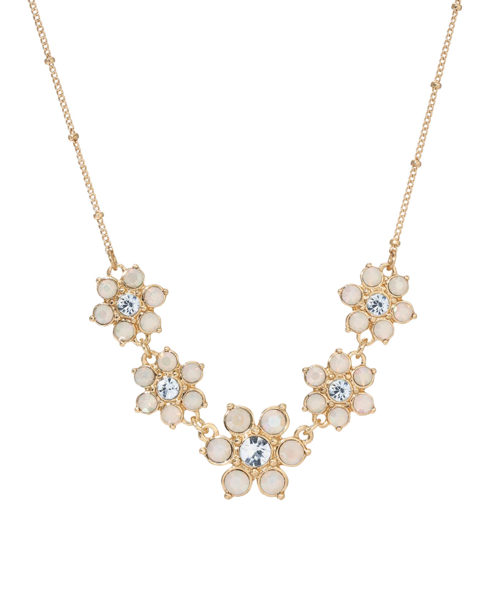 Ожерелье 2028 Glass Crystal Flower Collar