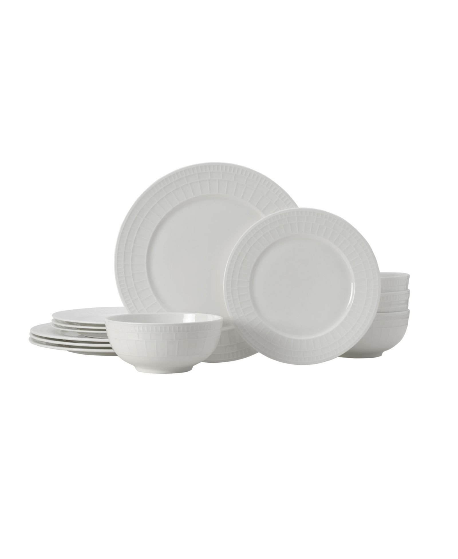 Mikasa Lux Bone China 12 Pc. Dinnerware Set, Service for 4