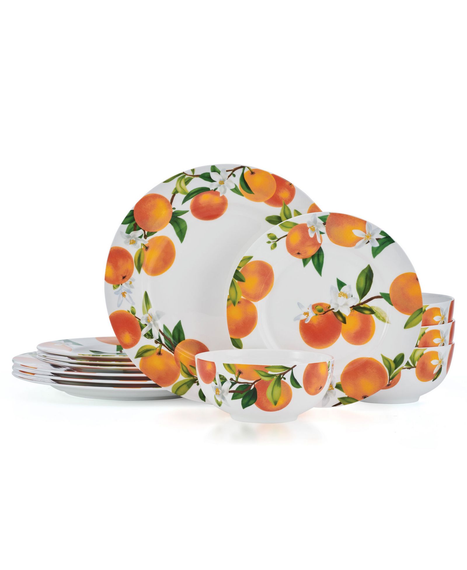 Набор столовой посуды из костяного фарфора Mikasa Mandarin, 12 шт, на 4 персоны