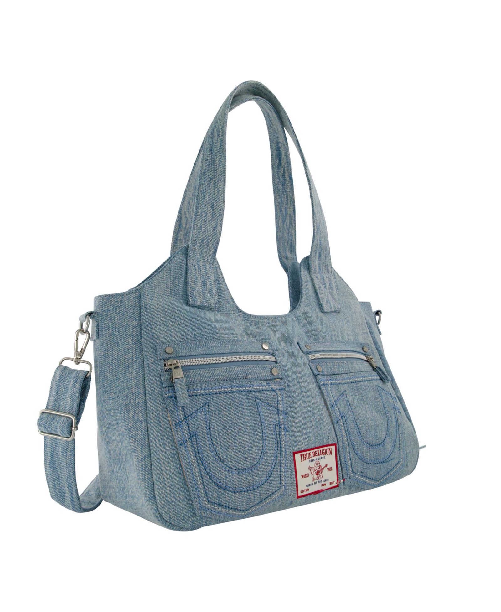 Женская джинсовая сумка True Religion Horseshoe Stitch Satchel