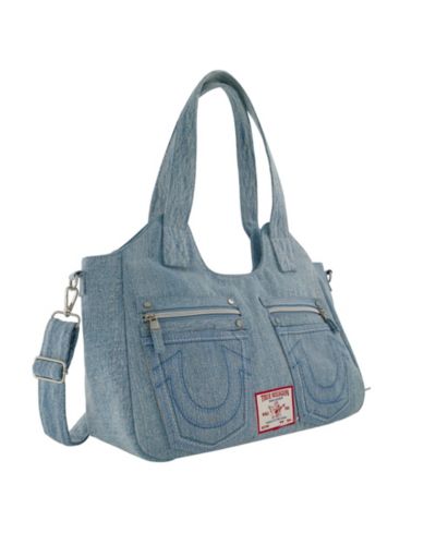 Женская джинсовая сумка True Religion Horseshoe Stitch Satchel