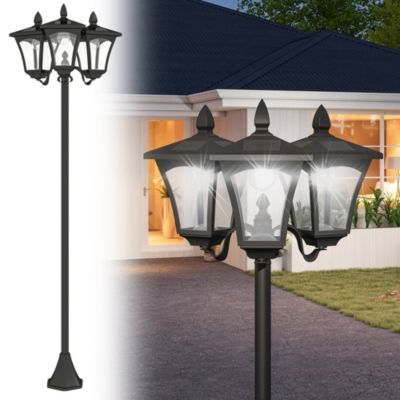 Уличный солнечный фонарь Outsunny 72" Triple Head Lamp