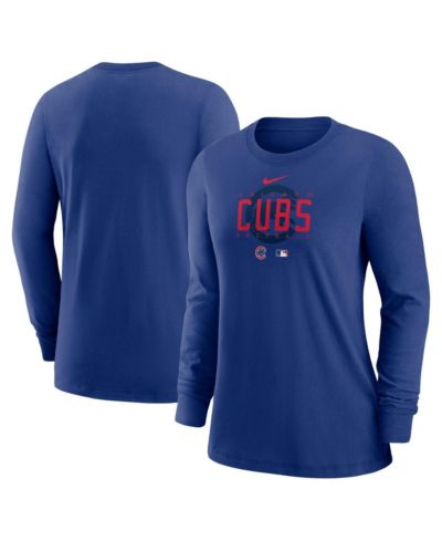 Мужская футболка Nike Royal Chicago Cubs Authentic Collection Legend Performance Long Sleeve