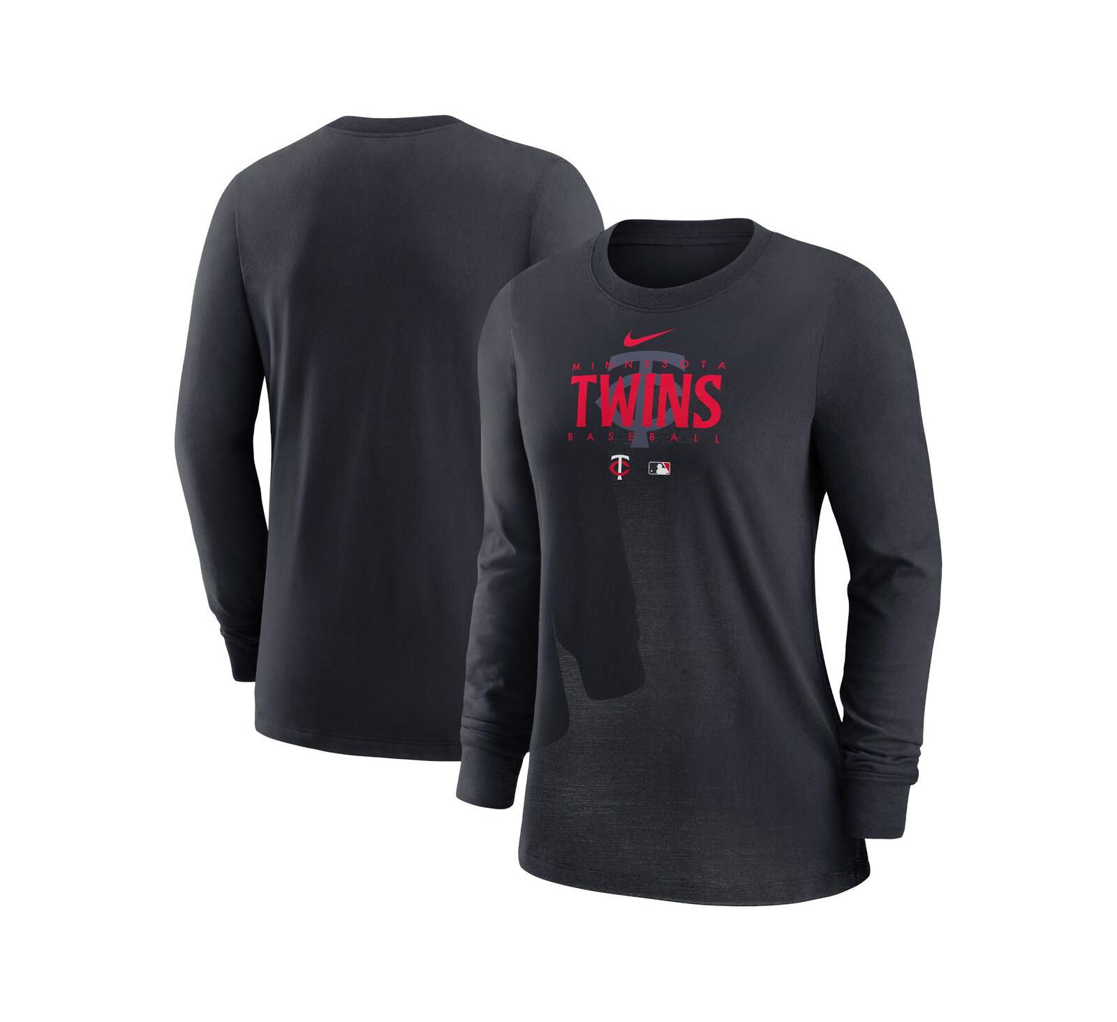 Women's Nike Minnesota Twins Navy Authentic Collection Legend Performance Long Sleeve T-shirt