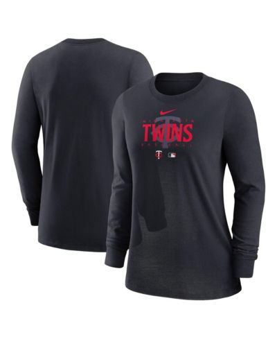 Women's Nike Minnesota Twins Navy Authentic Collection Legend Performance Long Sleeve T-shirt