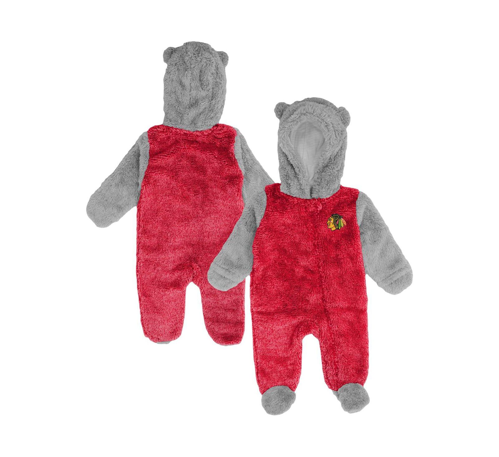 Детский спальный мешок Outerstuff Chicago Blackhawks Red Teddy Fleece