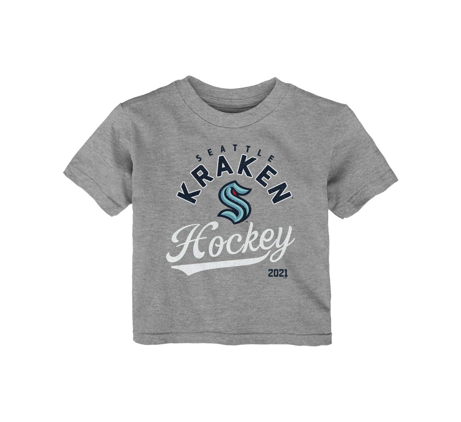 Детская футболка Outerstuff Seattle Kraken Heather Gray