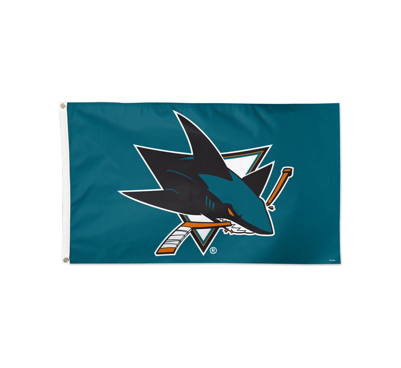 Флаг Wincraft San Jose Sharks 3' x 5' Primary Logo Single-Sided