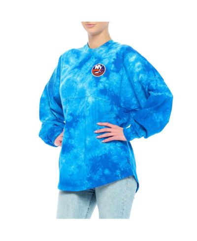Women's Fanatics Royal New York Islanders Crystal-Dye Long Sleeve T-shirt
