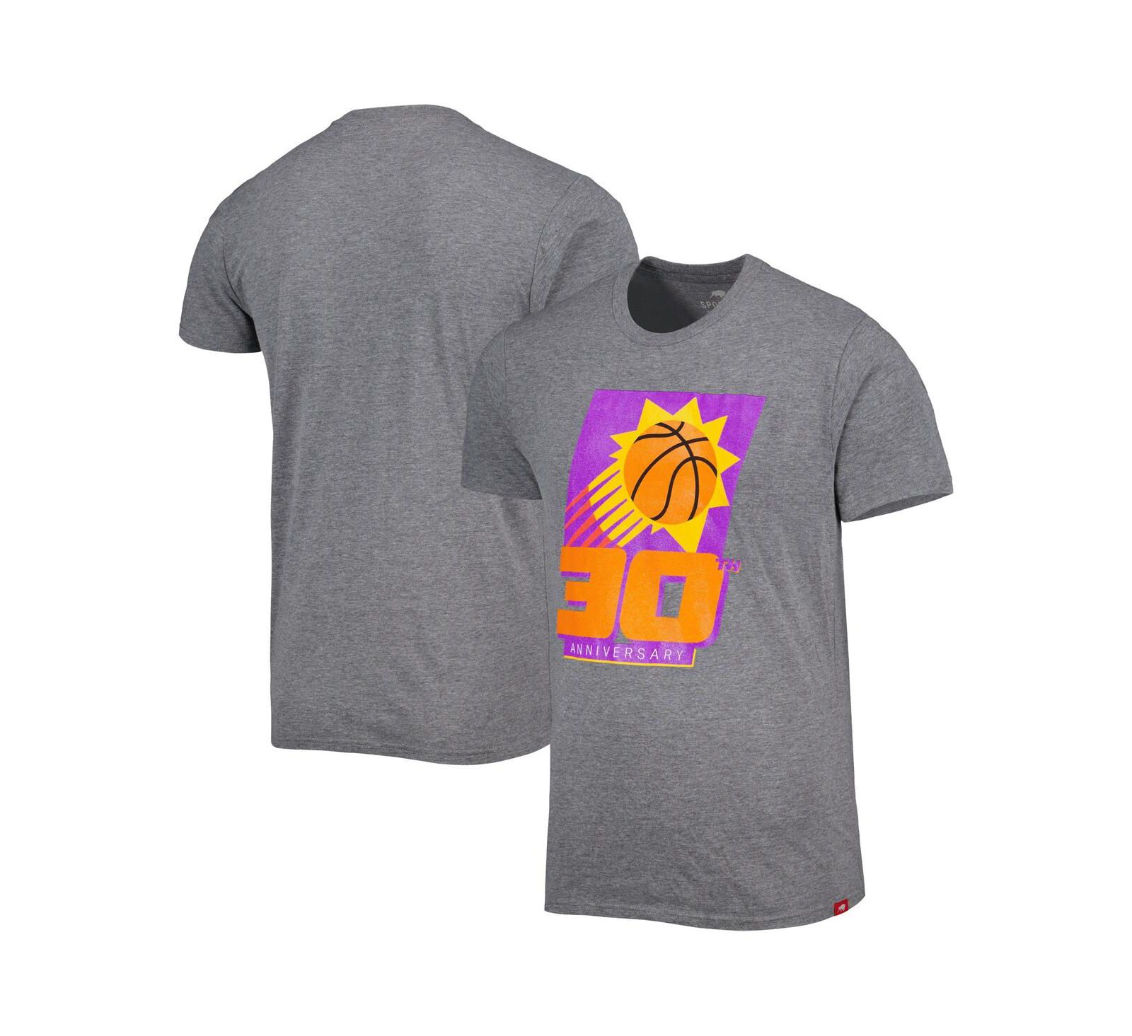 Футболка Sportiqe Heather Gray Phoenix Suns 30th Anniversary Celebration Tri-Blend Мужская и Женская