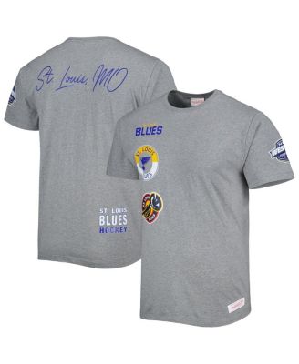 Мужская футболка Mitchell & Ness St. Louis Blues City Collection, цвет heather gray