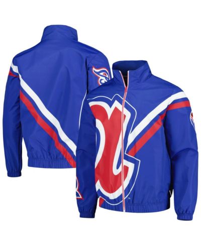 Мужская куртка Mitchell & Ness Royal Atlanta Braves Exploded Logo Warm Up Full-Zip
