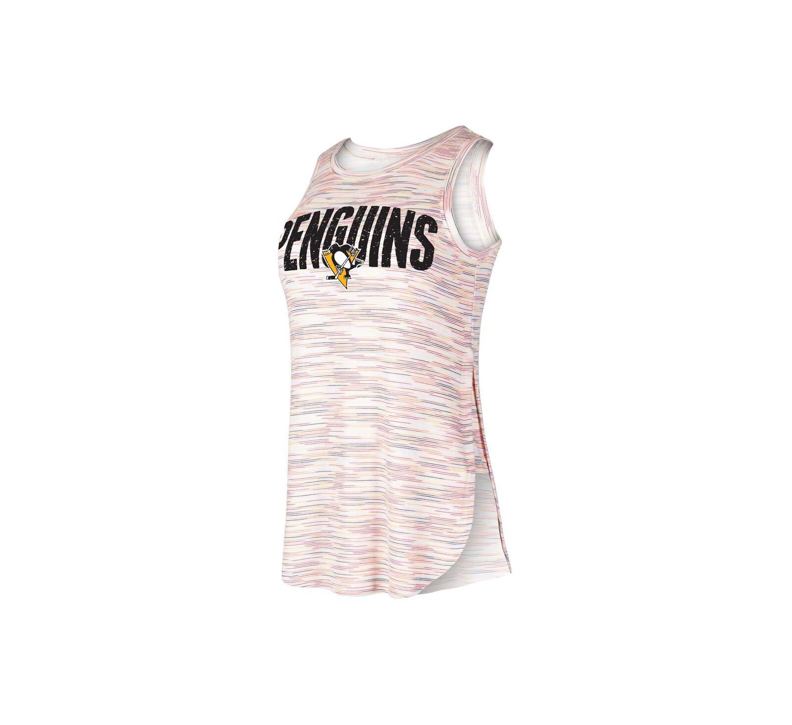 Women's Concepts Sport Pittsburgh Penguins Sunray Multicolor Tri-Blend Tank Top