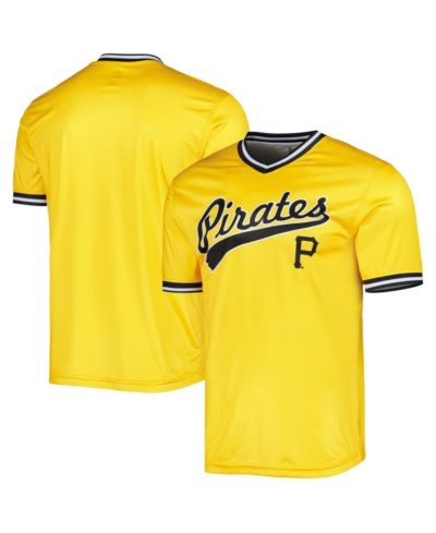 Мужская джерси Stitches Yellow Pittsburgh Pirates Cooperstown Collection