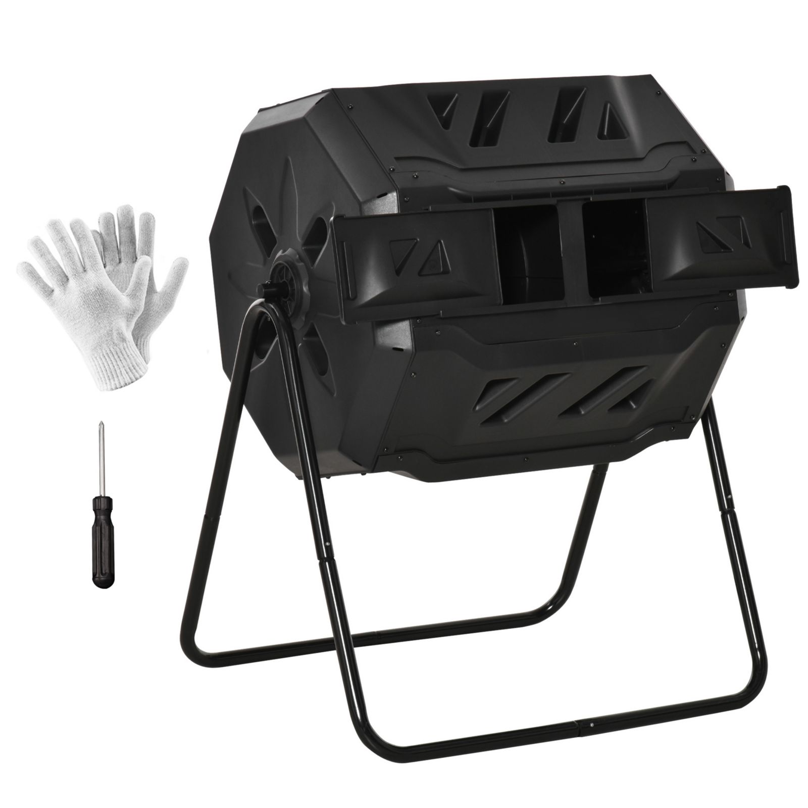 Уличный компостный бак Outsunny Tumbling Compost Bin 360degree(s)