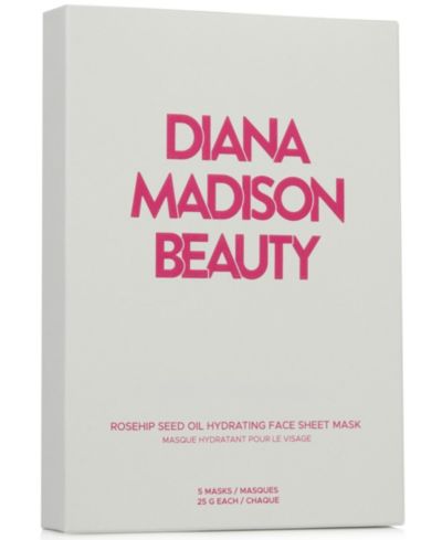 Diana Madison Beauty Rosehip Seed Oil Hydrating Face Mask, 5-Pk