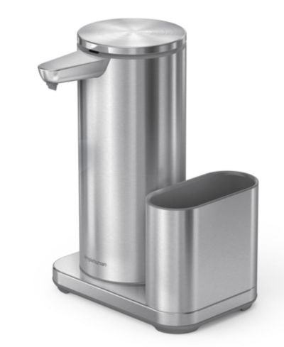 Simplehuman Сенсорный дозатор для мыла 14 oz с подставкой для губки