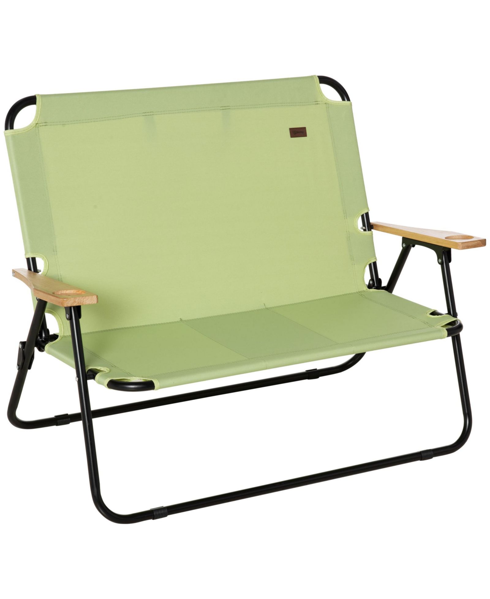 Диван для кемпинга Outsunny 2 Person Folding Chair с подстаканниками