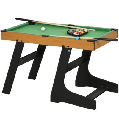 Soozier 40'' Mini Pool Table Set Tabletop Billiards Game, Easy Folding with Cues