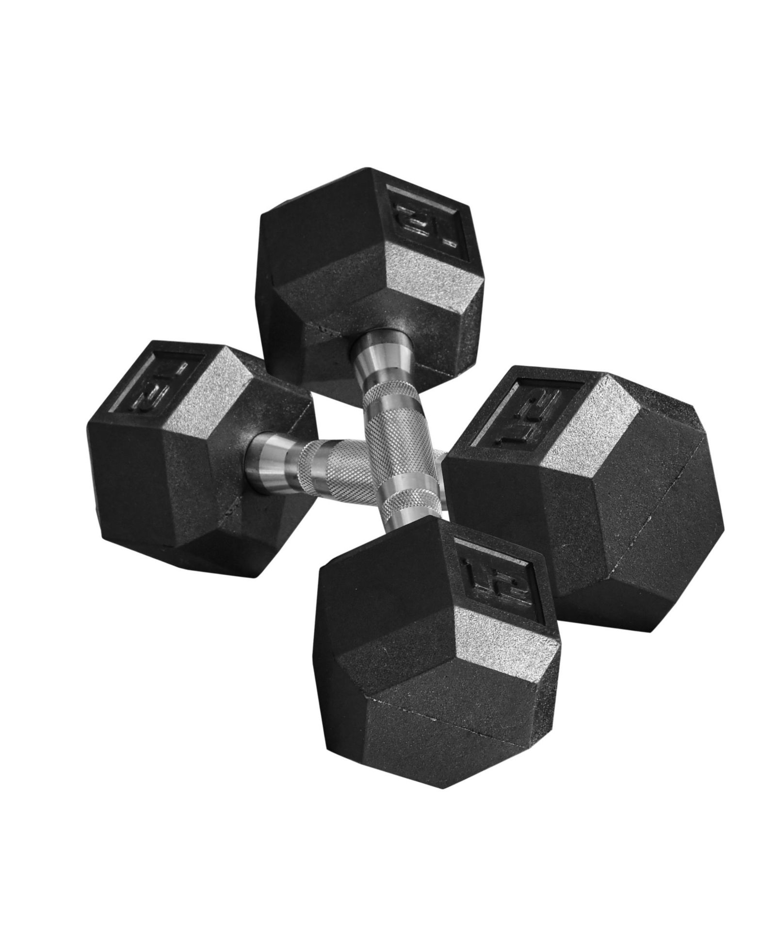 Soozier набор гантелей Hex Rubber по 12lbs, 2 шт., с эргономичными ручками