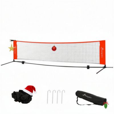 Soozier 23 ft Portable Soccer Tennis/Pickleball/Badminton/Mini Tennis Net,