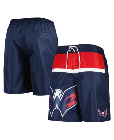 Men's Starter Navy Washington Capitals Sea Wind Swim Trunks