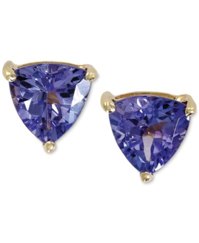 EFFY® Tanzanite Stud Earrings in 14k Gold (1 ct. t.w.), Created for Macy's