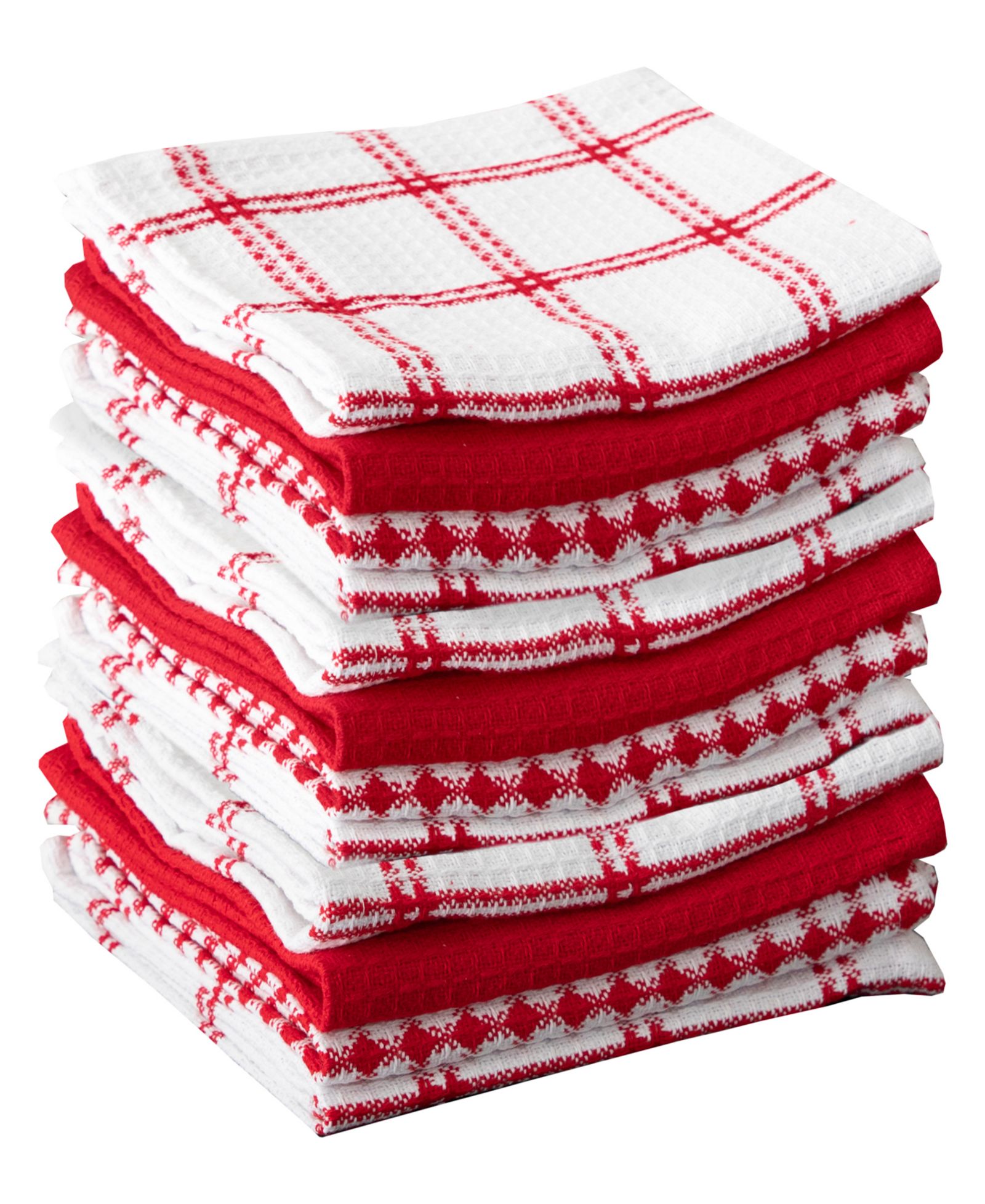 T-Fal Coordinating Flat Waffle Weave Dish Cloth, Set of 12
