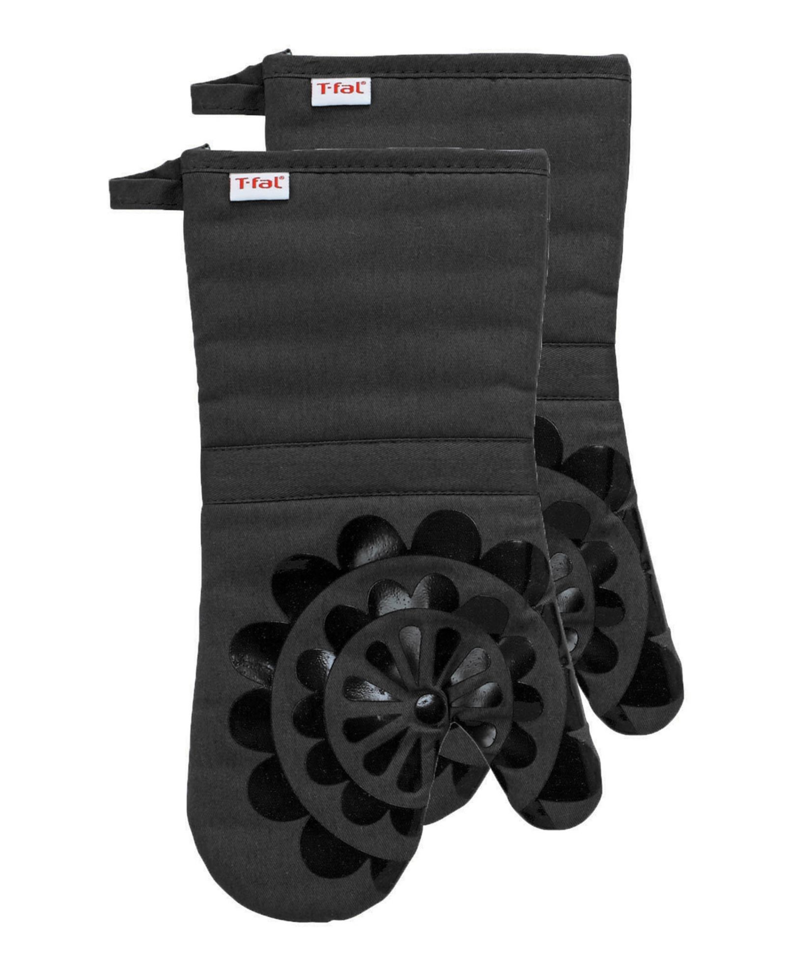 Набор из 2 кухонных прихвалок T-Fal Medallion Print из силикона и хлопкового сатина