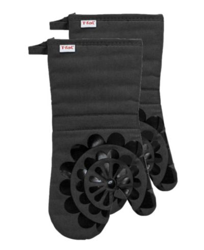 Набор из 2 кухонных прихвалок T-Fal Medallion Print из силикона и хлопкового сатина