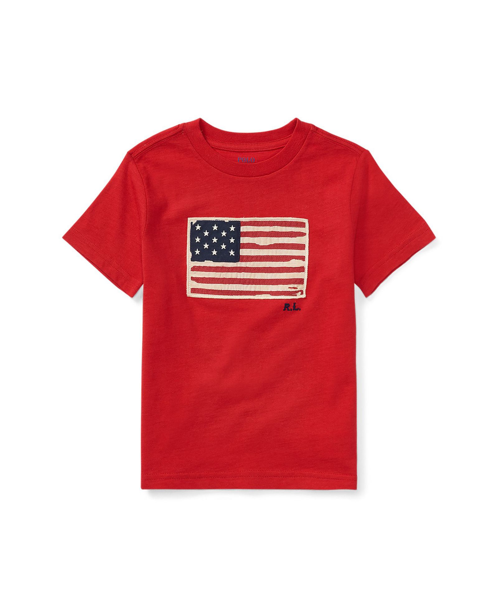 Polo Ralph Lauren Boys' 8-20 Flag Cotton Jersey Tee
