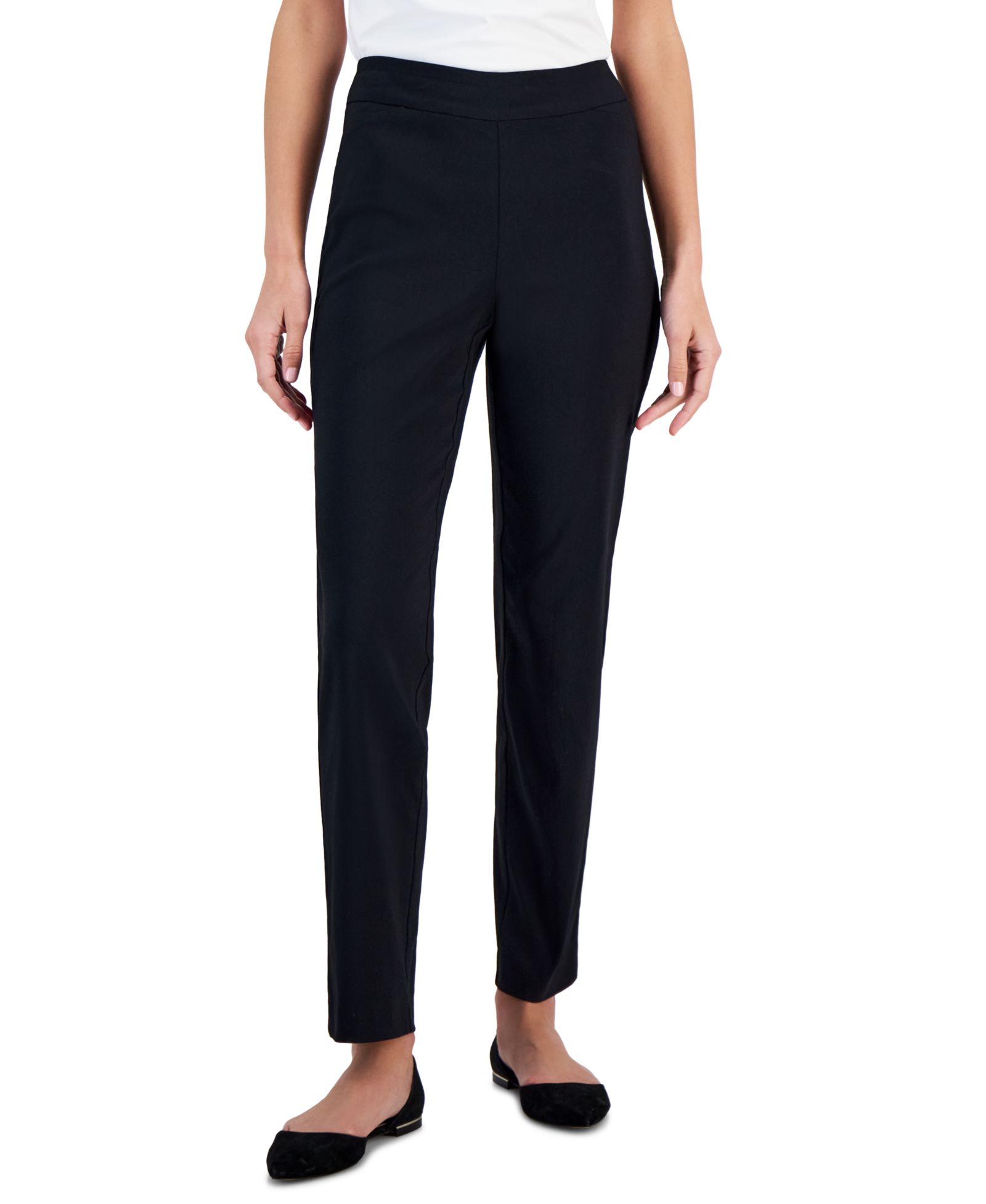 Брюки JM Collection Petite Tummy-Control Cambridge Stretch Slim-Leg